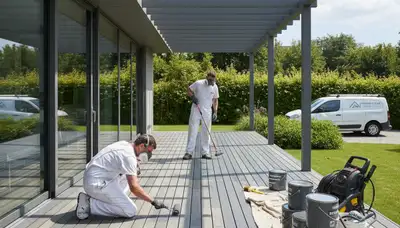 Sarasota, FL deck painting service for durable wood protection and curb appeal