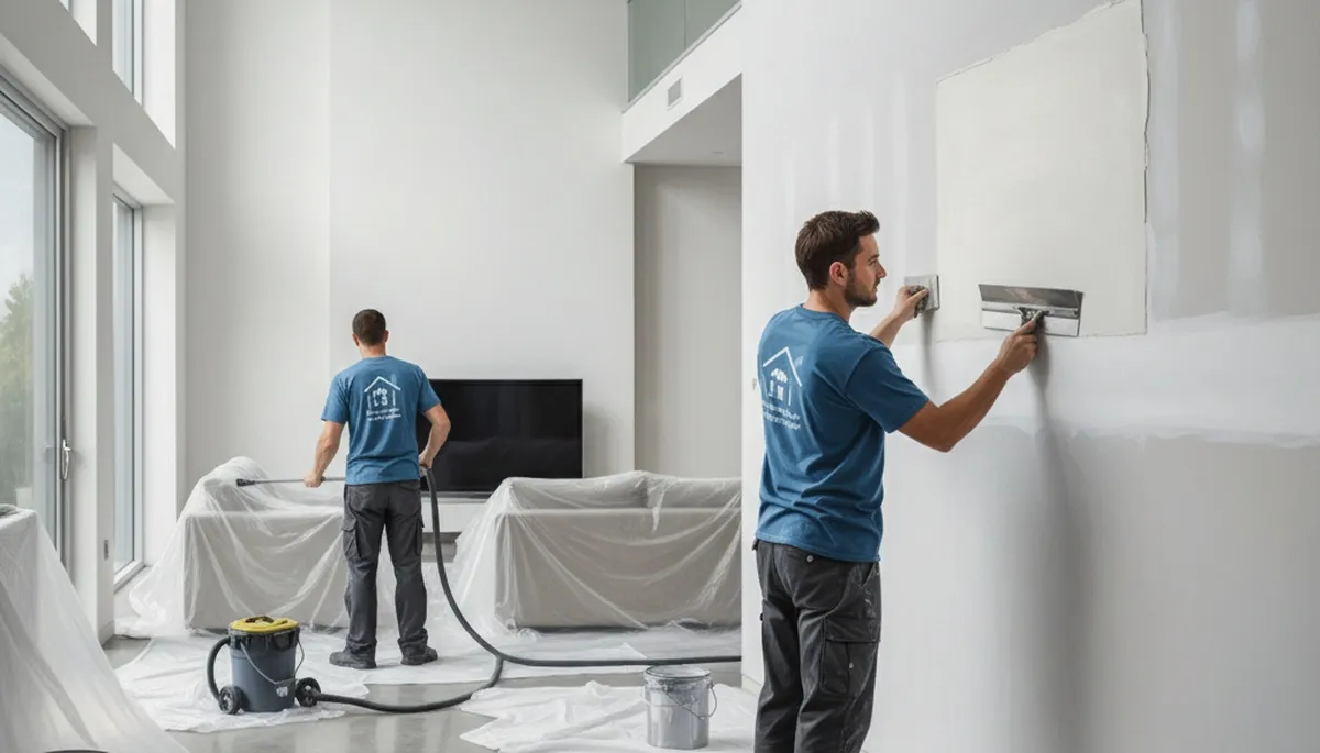 Sarasota, FL painters repairing drywall cracks and holes for a smooth, durable finish