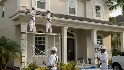 Professional Sarasota, FL painting service team for interior and exterior house painting