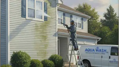 Vinyl siding pressure cleaning in Sarasota, FL by Sarasota Paint Pros to remove mold and salt residue