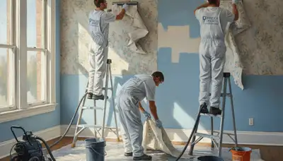 Wallpaper removal service in Sarasota, FL for clean, careful wall preparation in coastal homes